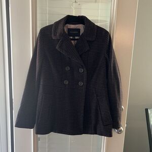 Banana Republic Women’s Peacoat Large Wool Blend